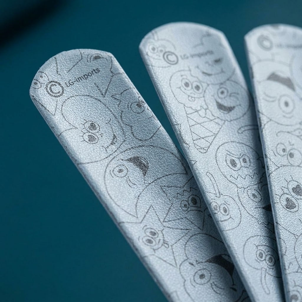 Colour-In Emotion Faces Slap Bracelet 22 cm - close-up
