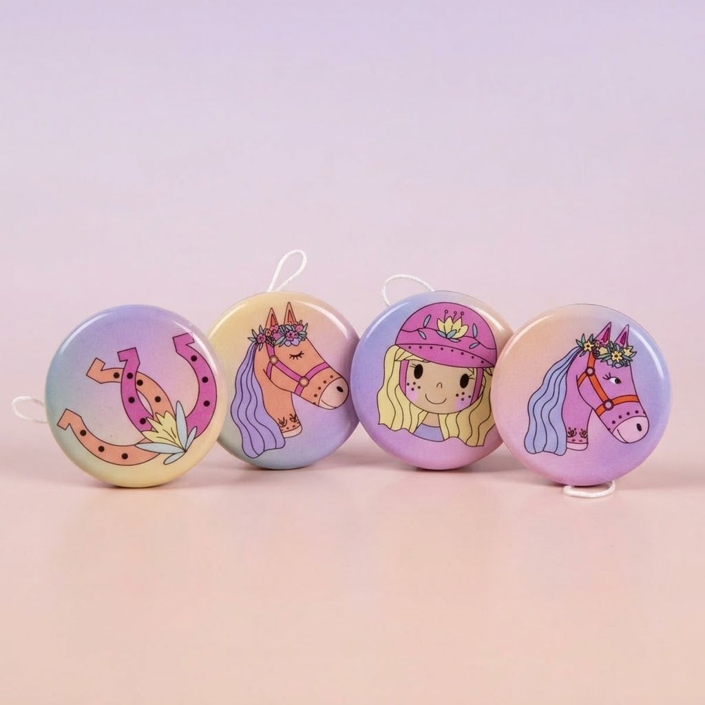 Horse Metal Yo-Yo 5.2 cm Party Favour - studio photo