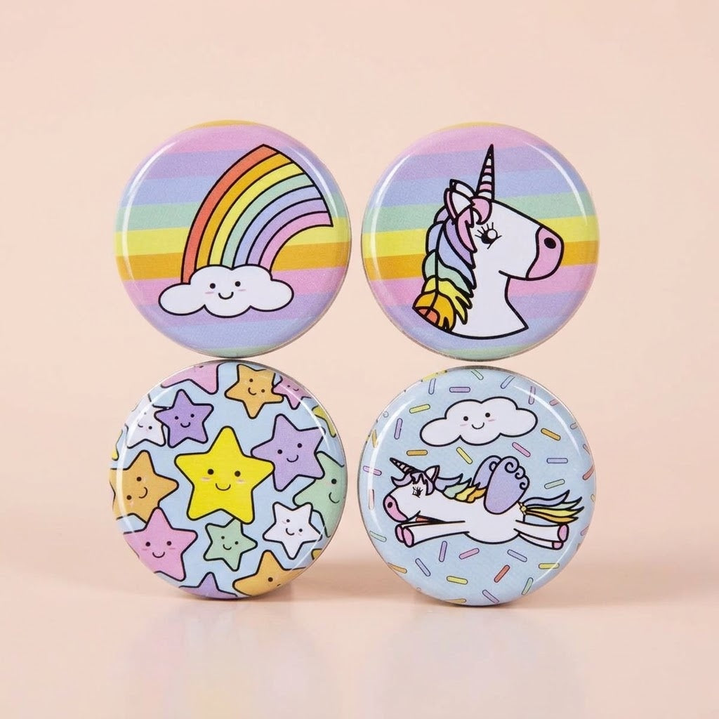 Unicorn Metal Yo-Yo 5.2 cm Party Favour - studio photo