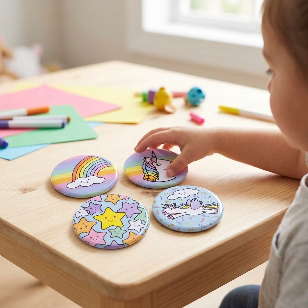 Unicorn Metal Yo-Yo 5.2 cm Party Favour - lifestyle photo