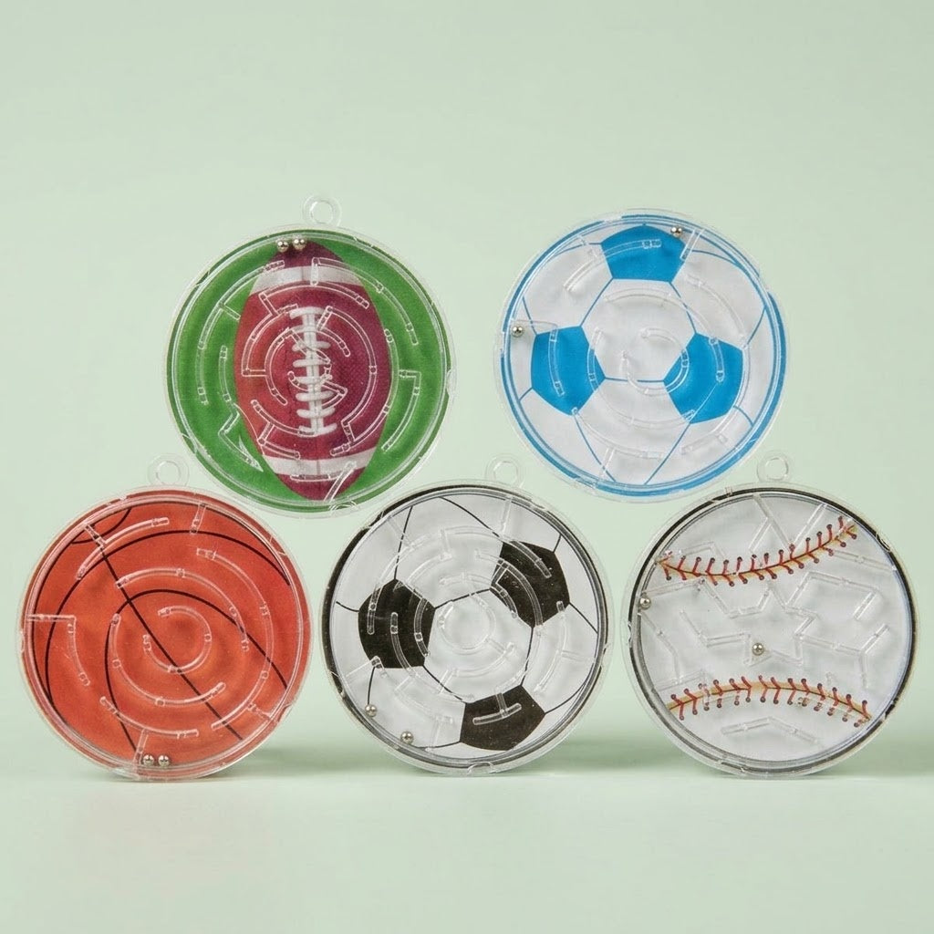 Sports Maze Puzzle Game 5.5 cm Mini Ball Labyrinth - studio photo
