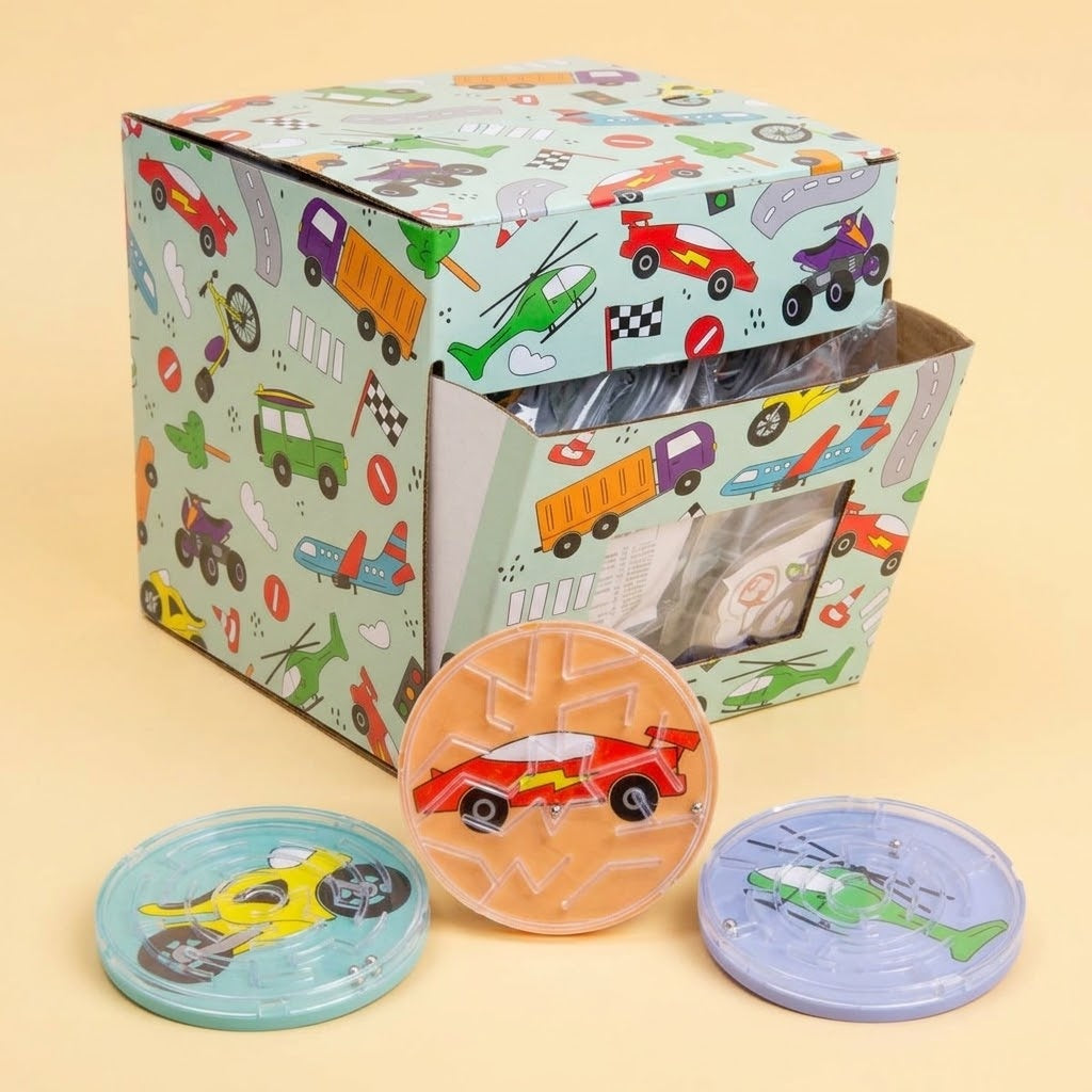 Vehicle Maze Puzzle Game 5.5 cm Mini Ball Labyrinth - studio photo