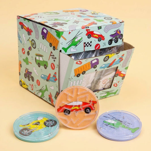 Vehicle Maze Puzzle Game 5.5 cm Mini Ball Labyrinth - studio photo
