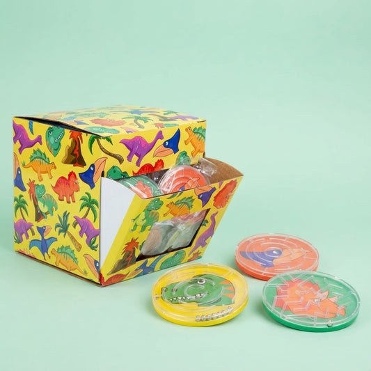 Dinosaur Maze Puzzle Dexterity Game 5.5 cm - studio photo