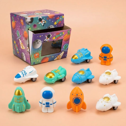 Pull Back Space Shuttle Mini Toy 5 cm - studio photo