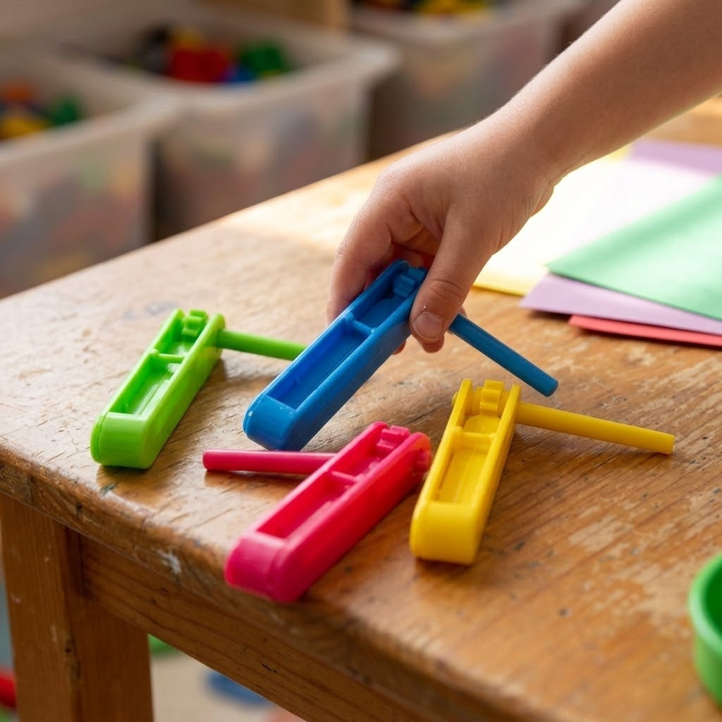 Mini Ratchet Noise Maker Rattle, 6.5 cm - lifestyle photo