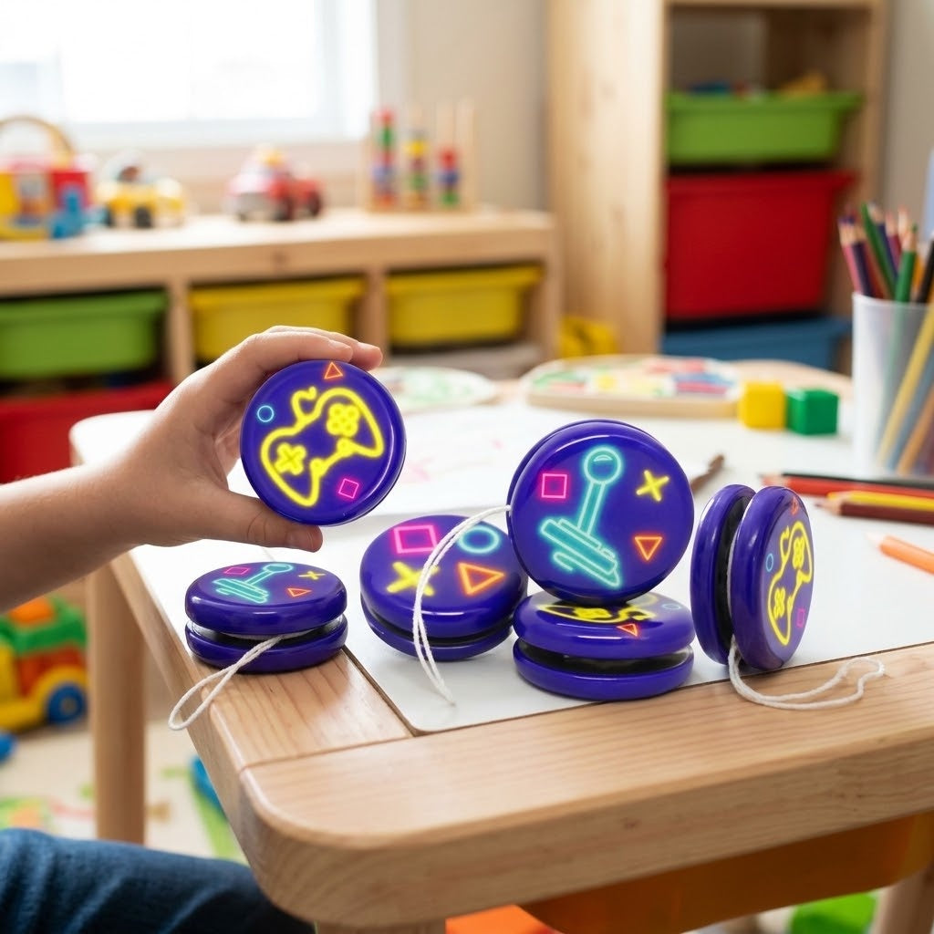 Metal Yo-Yo Gamer Design Retro Skill Toy 5.2 cm - lifestyle photo