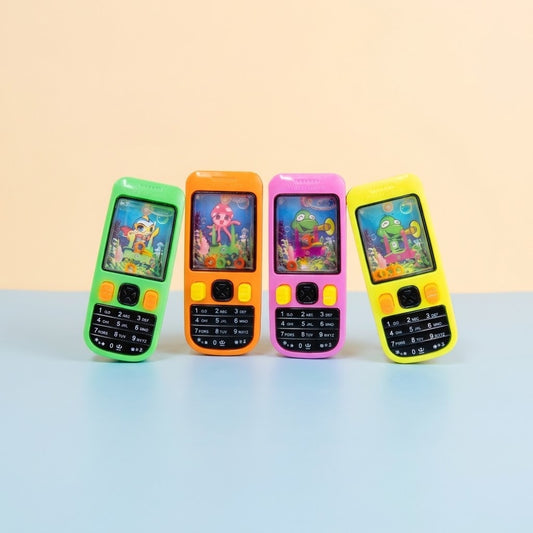 Water Game Phone with Pinball Handheld Ring Toss Toy - studio photo