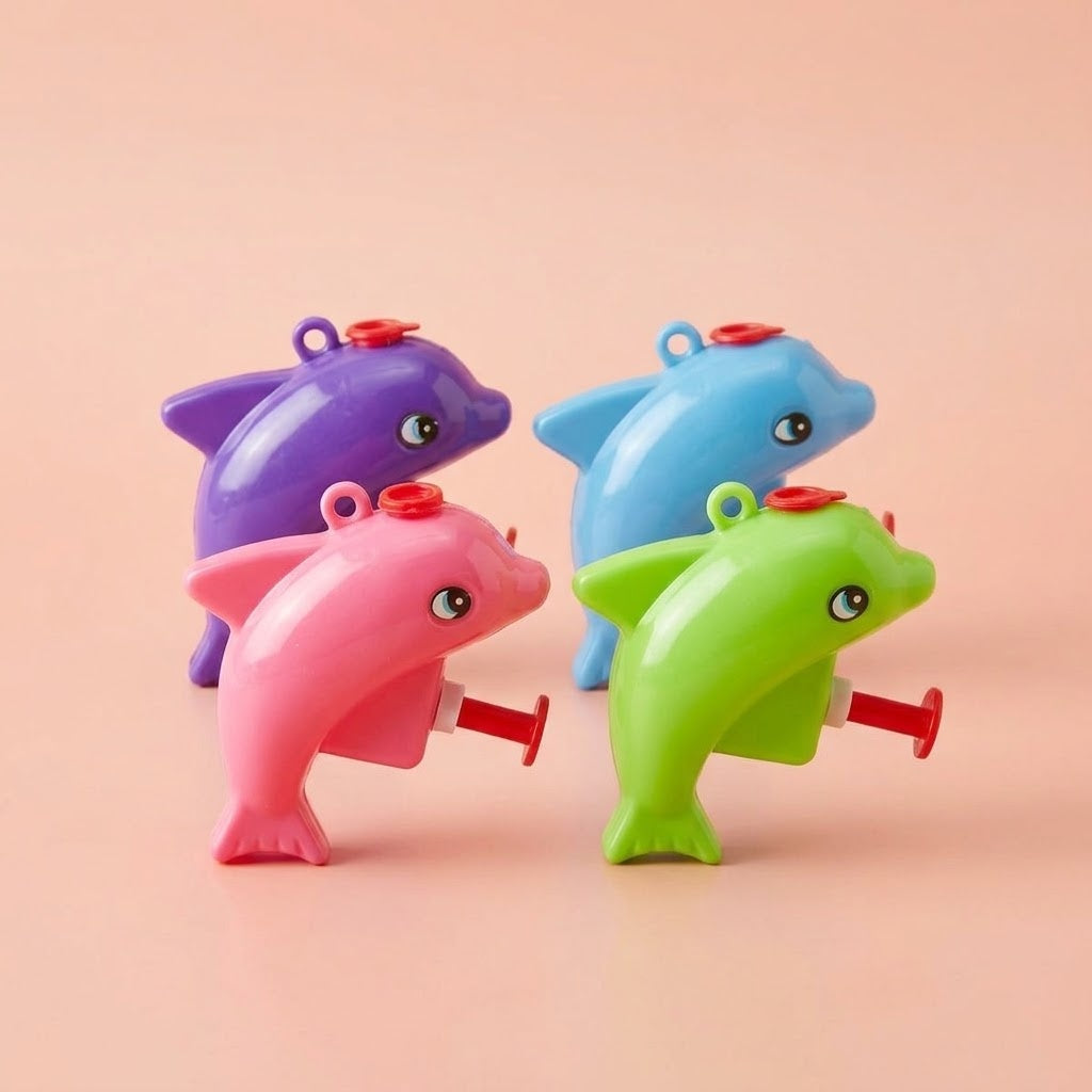 Dolphin Water Gun 7 cm Mini Water Pistol - studio photo