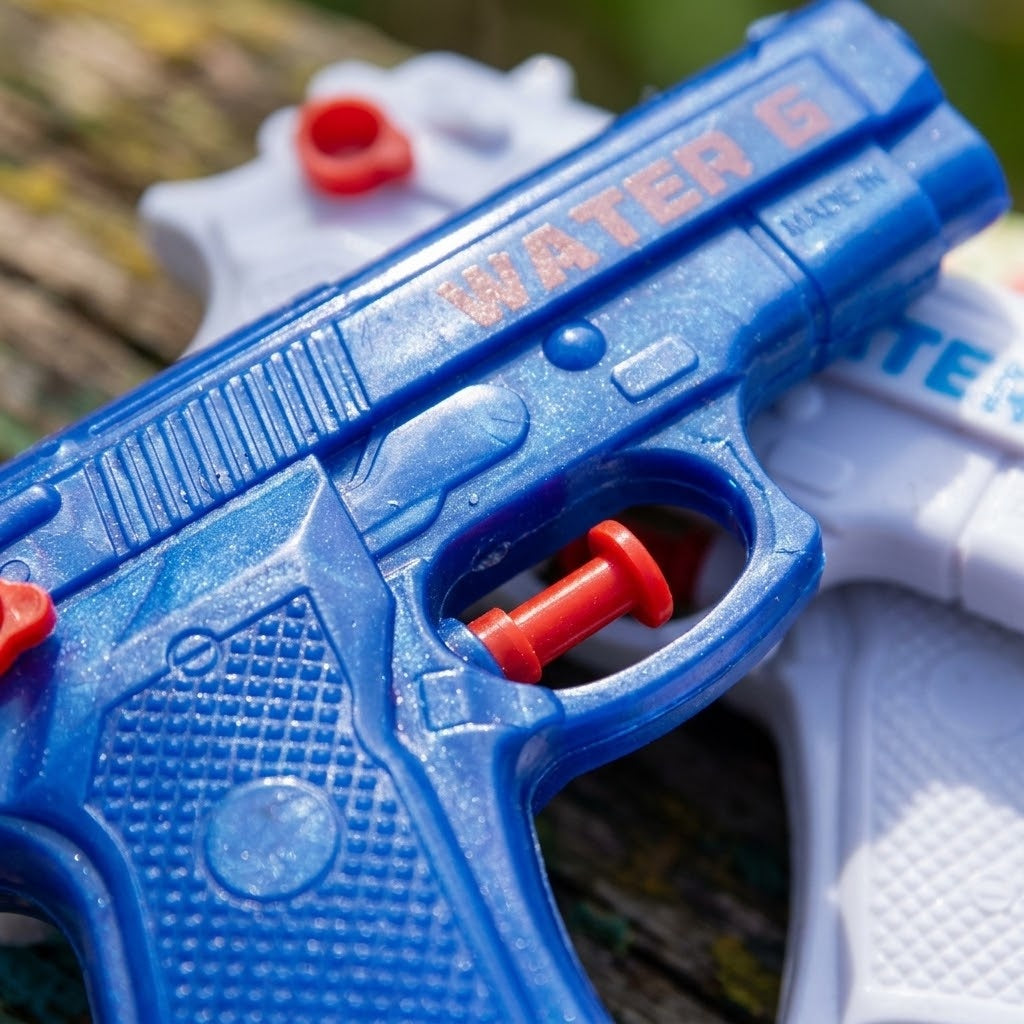 Police Water Gun 14 cm Trigger Water Pistol - close-up