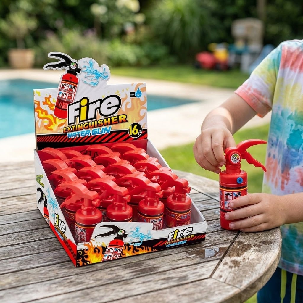 Water Spray Toy Fire Extinguisher 13 cm - lifestyle photo