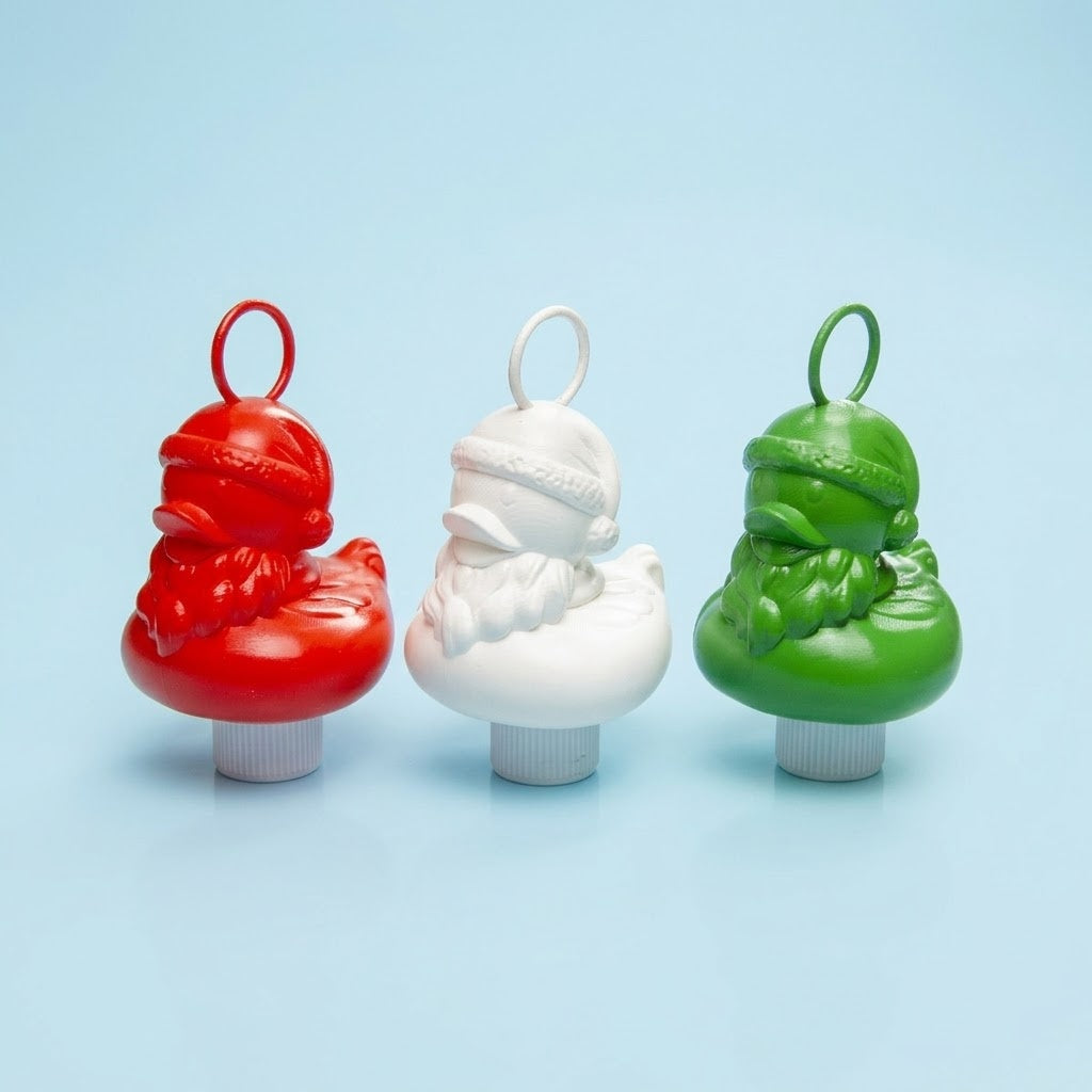 Christmas Weighted Fishing Duck 11.5 cm - studio photo