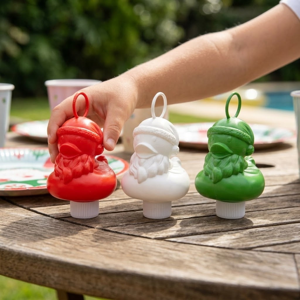 Christmas Weighted Fishing Duck 11.5 cm - lifestyle photo