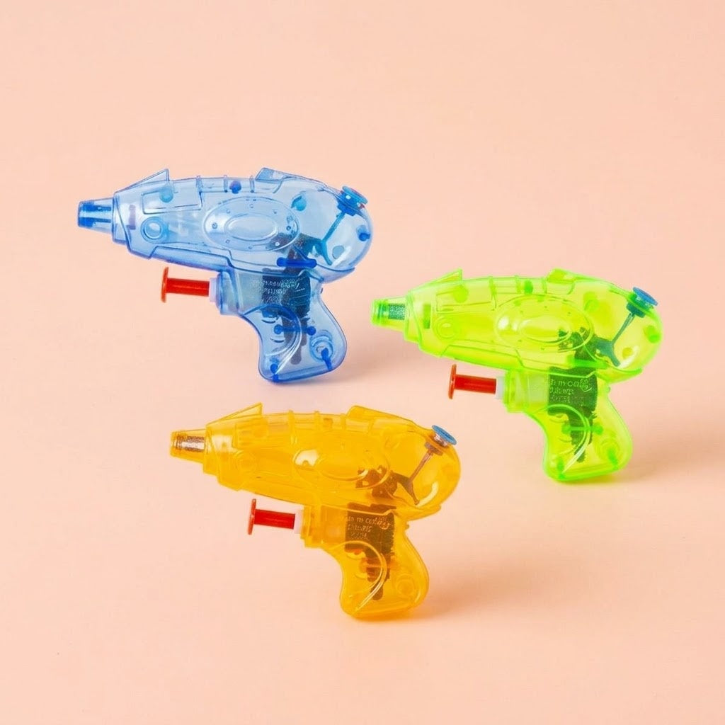 Water Pistol 9 cm Mini Squirt Gun Summer Toy - studio photo