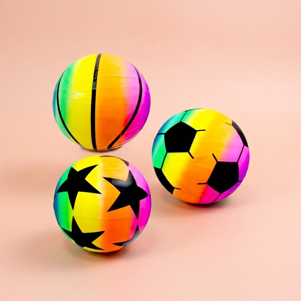 Neon Beach Sport Play Ball Outdoor Ball 23 cm - studio photo