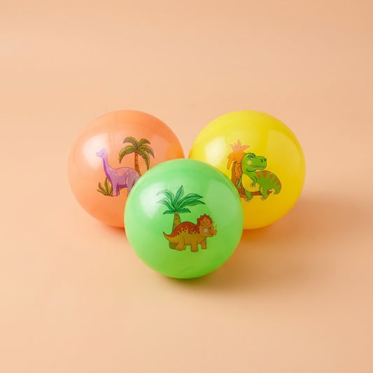 Dinosaur PVC Play Ball Inflatable Kids Ball 23 cm - studio photo