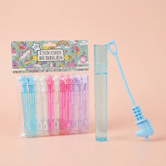 Mini Unicorn Bubbles Tube 11 cm Party Favour - studio photo