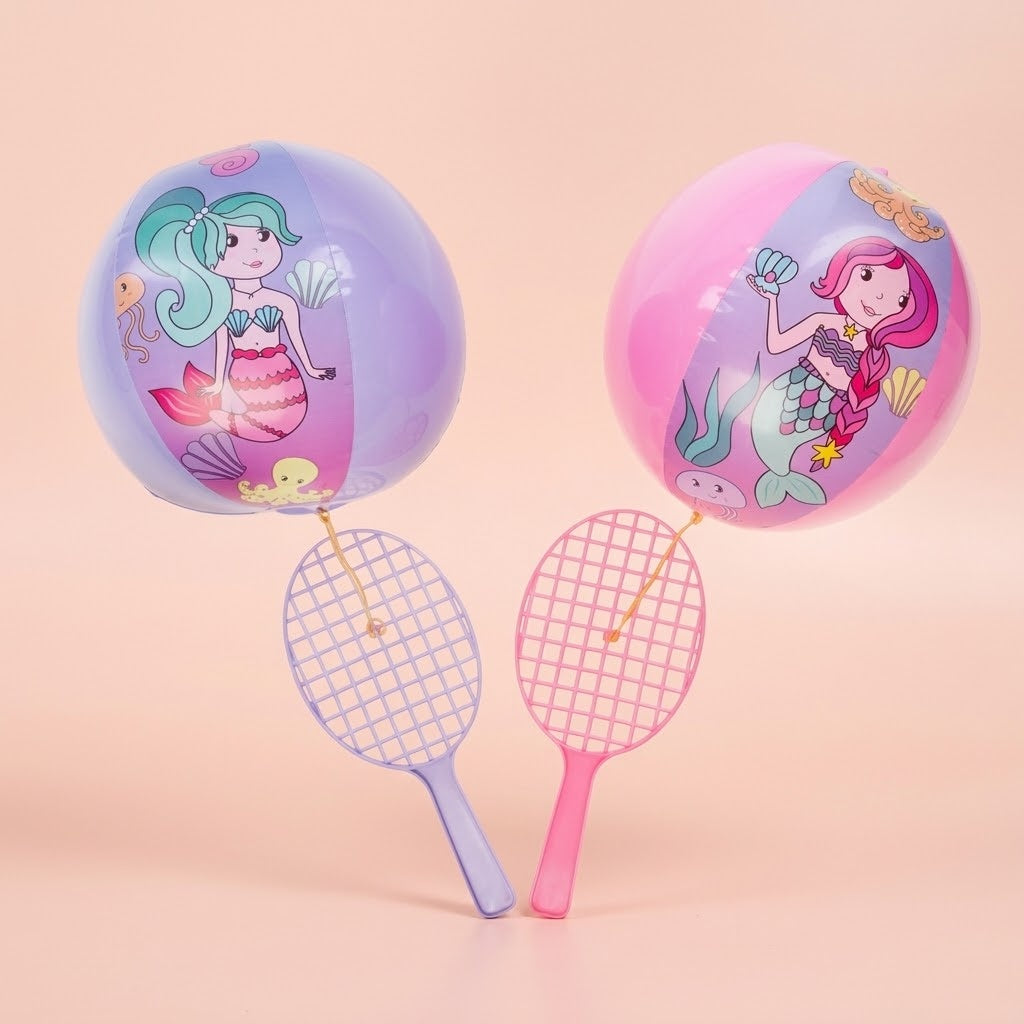 Inflatable Balloon Paddle Bat Mermaid Design - studio photo