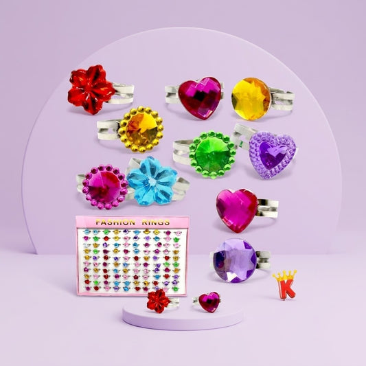 Sparkly Fantasy Ring for Kids Play Jewellery - studio photo