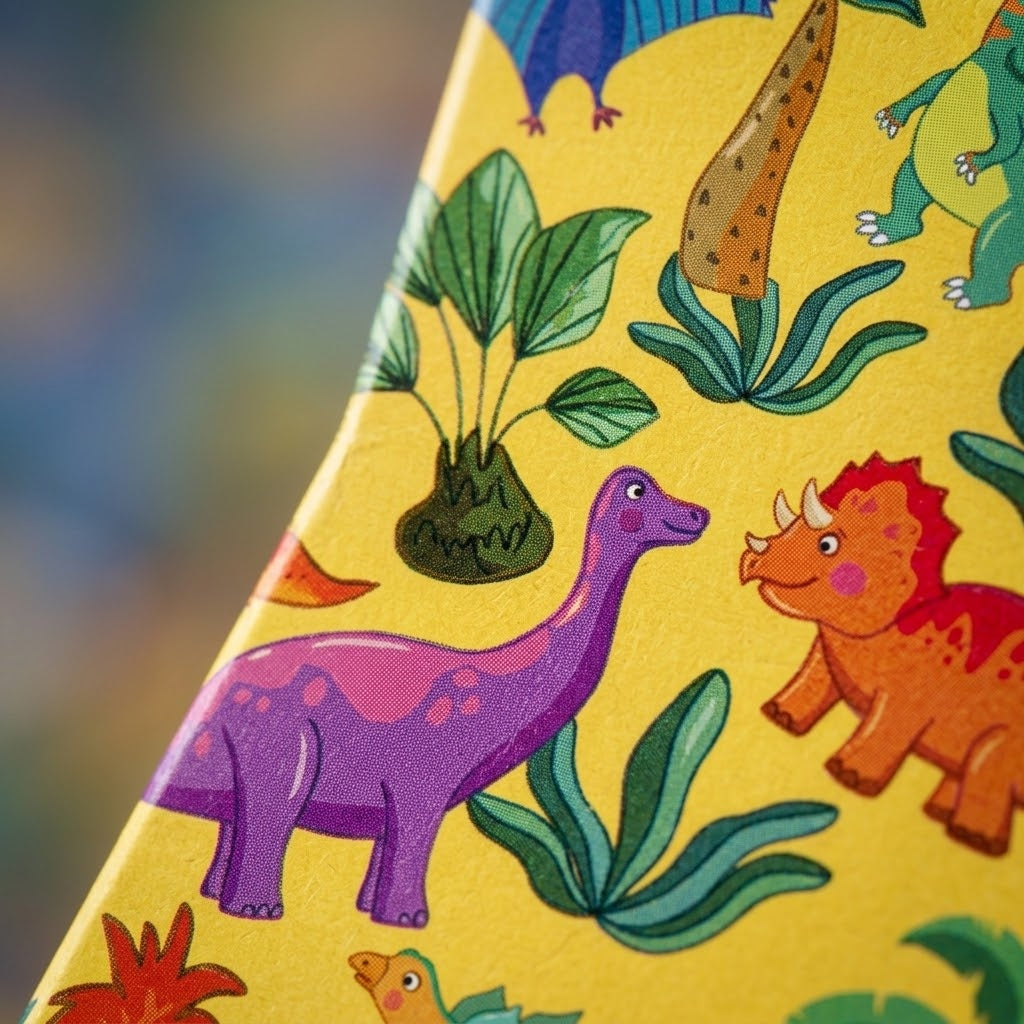 Dinosaur Coloured Pencils Box of 6 Party Bag Filler - close-up