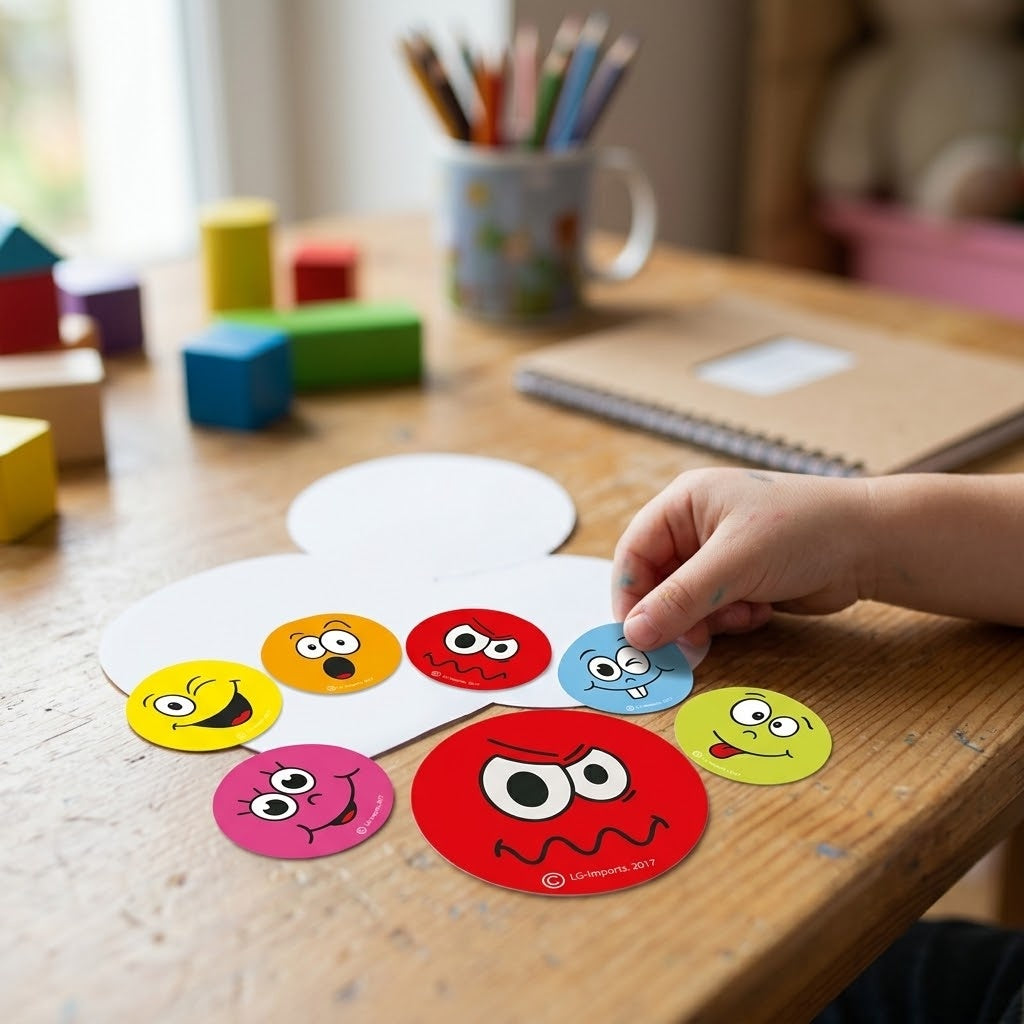 Funny Face Emoji Round Notepad 8 cm 20 Pages - lifestyle photo