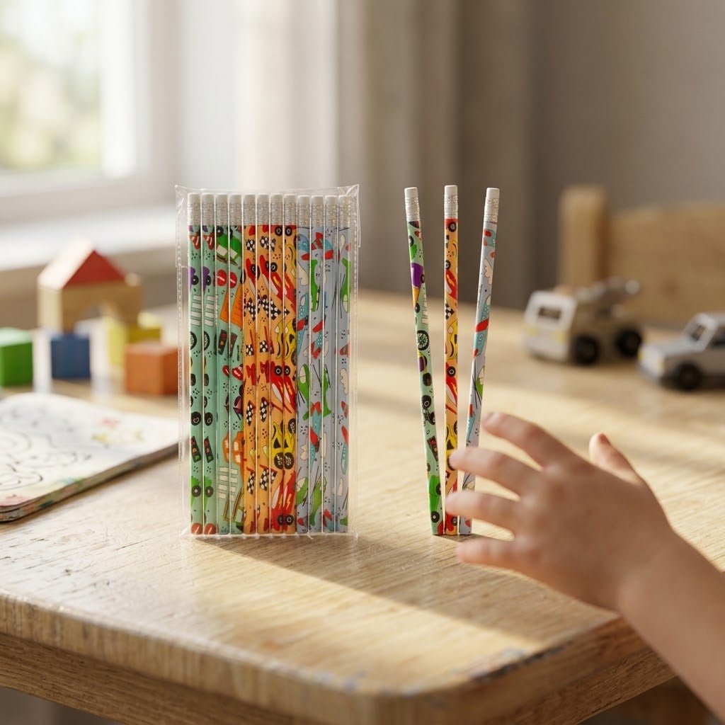 Vehicles Pencil with Eraser 18 cm Party Favours - lifestyle photo