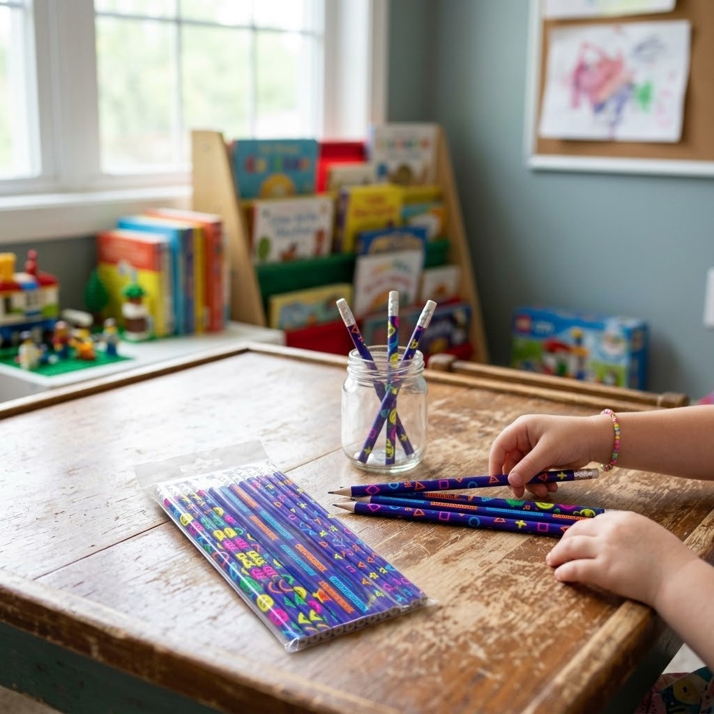 Gamer Pencil with Eraser Party Bag Filler - lifestyle photo