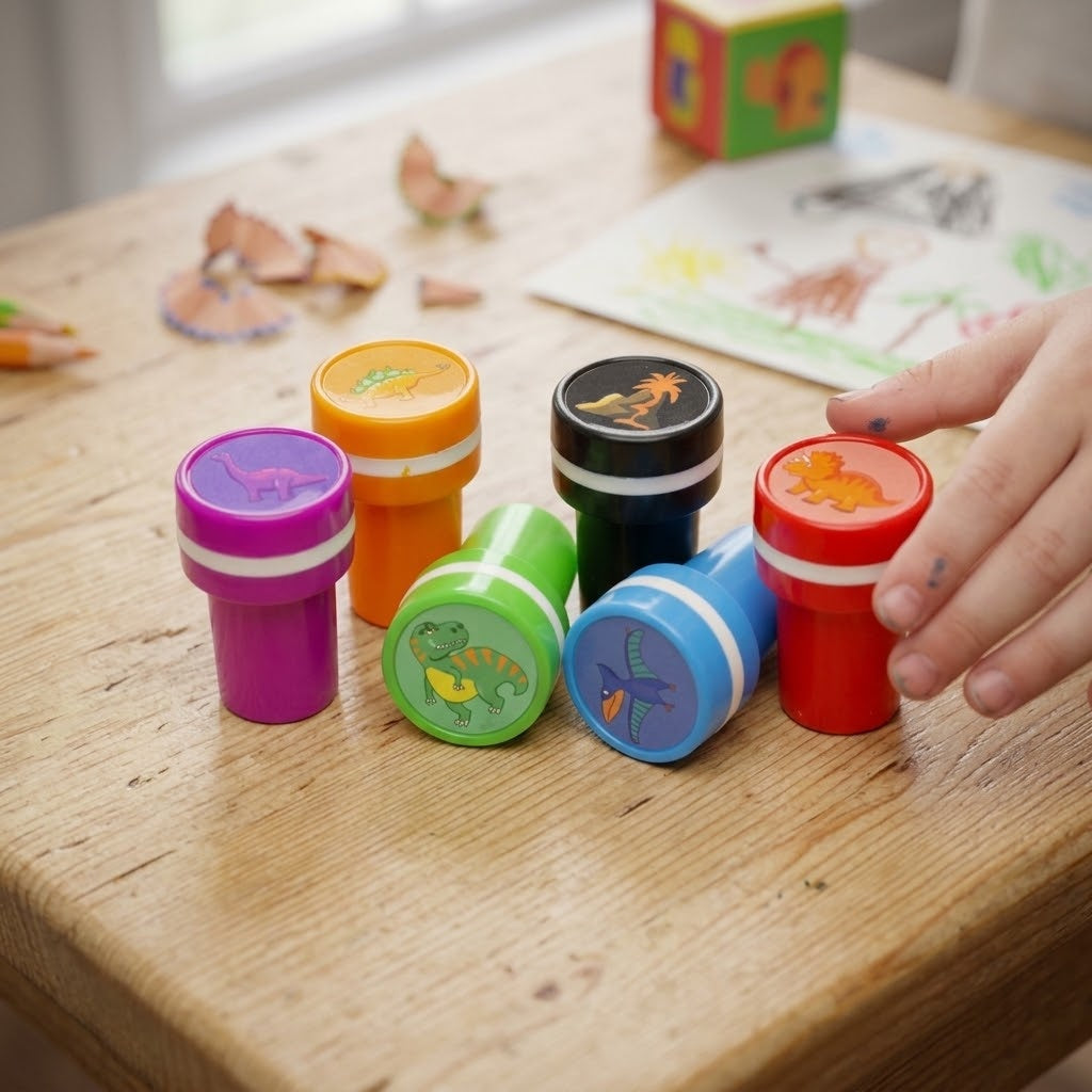 Dinosaur Stamp for Kids Party Bag Filler - lifestyle photo