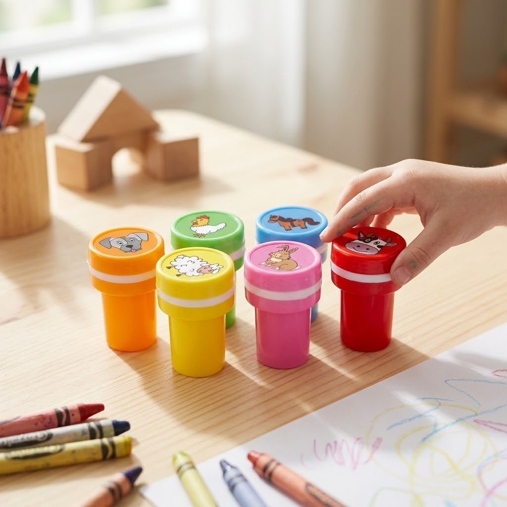 Farm Animals Stamp for Kids Party Bag Filler - lifestyle photo