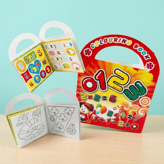 Colouring Book with Stickers for Kids - studio photo