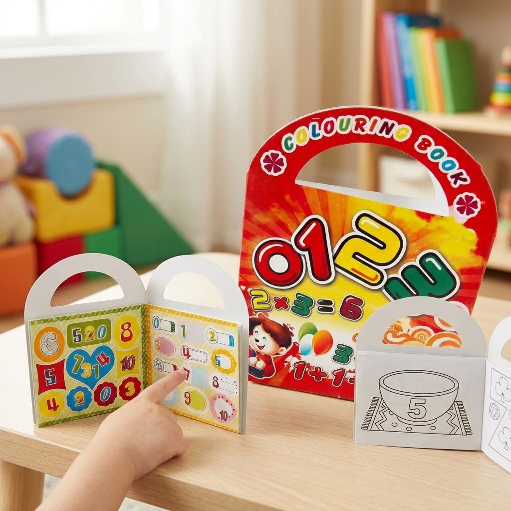Colouring Book with Stickers for Kids - lifestyle photo