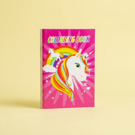 Unicorn Colouring Book with Stickers 14 x 20 cm - studio photo