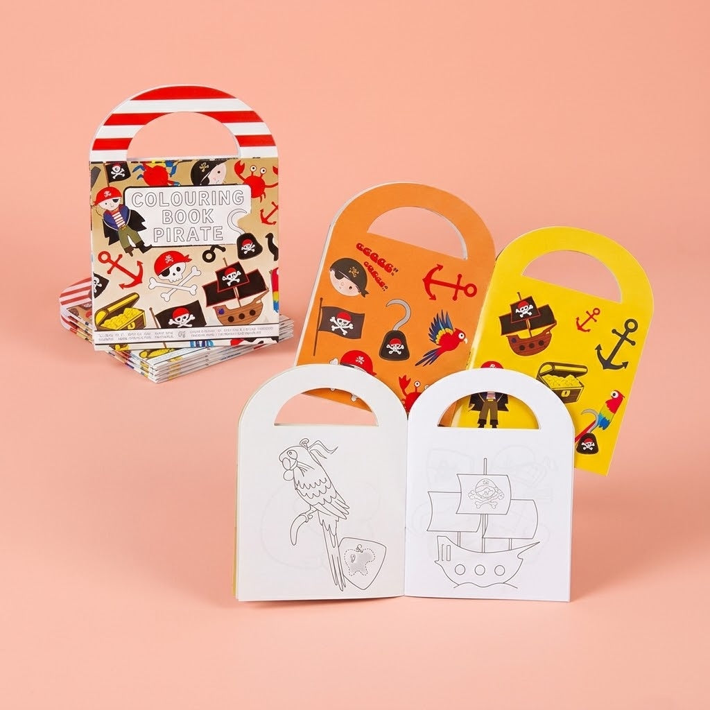 Pirate Colouring Book with Stickers - studio photo