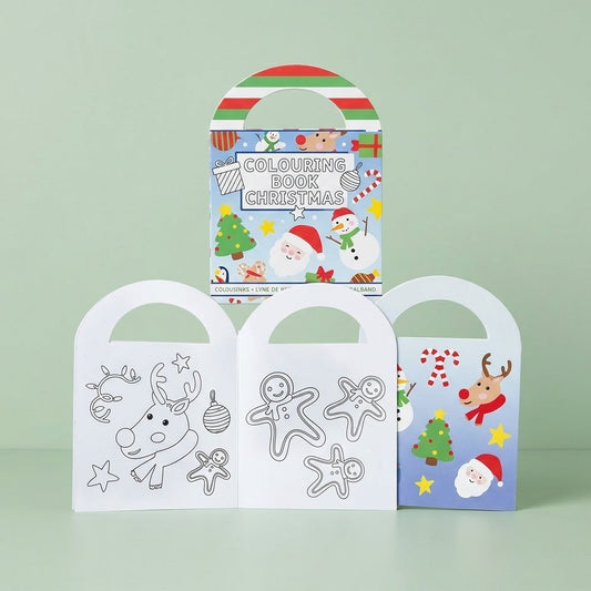 Christmas Colouring Book with Stickers Mini - studio photo