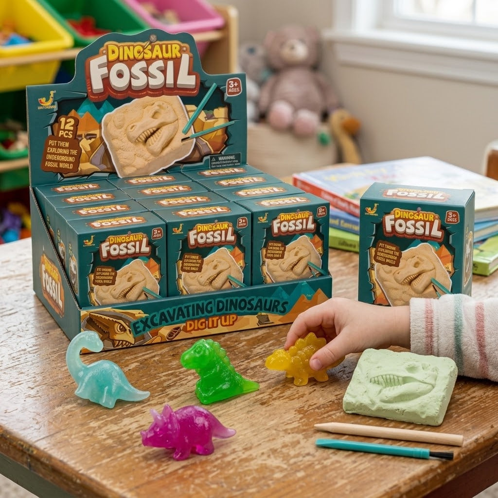 Dinosaur Fossil Dig Kit with 2 Tools - lifestyle photo