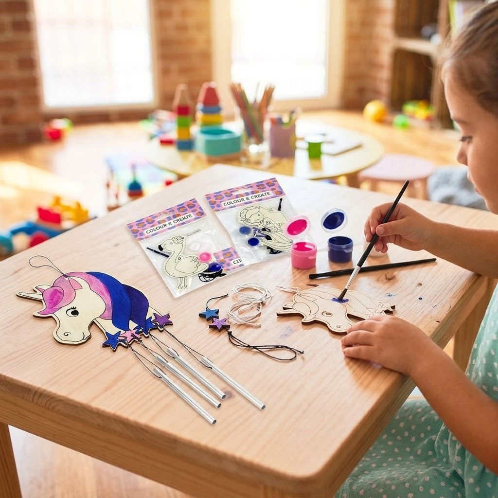 Make Your Own Wind Chime Craft Kit Paint and Build - lifestyle photo