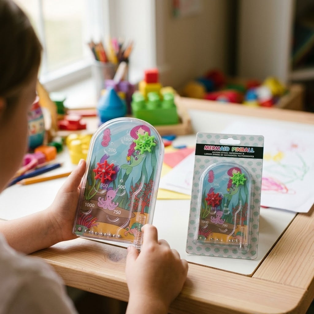 Mermaid Pinball Game Handheld 7 x 12 cm - lifestyle photo