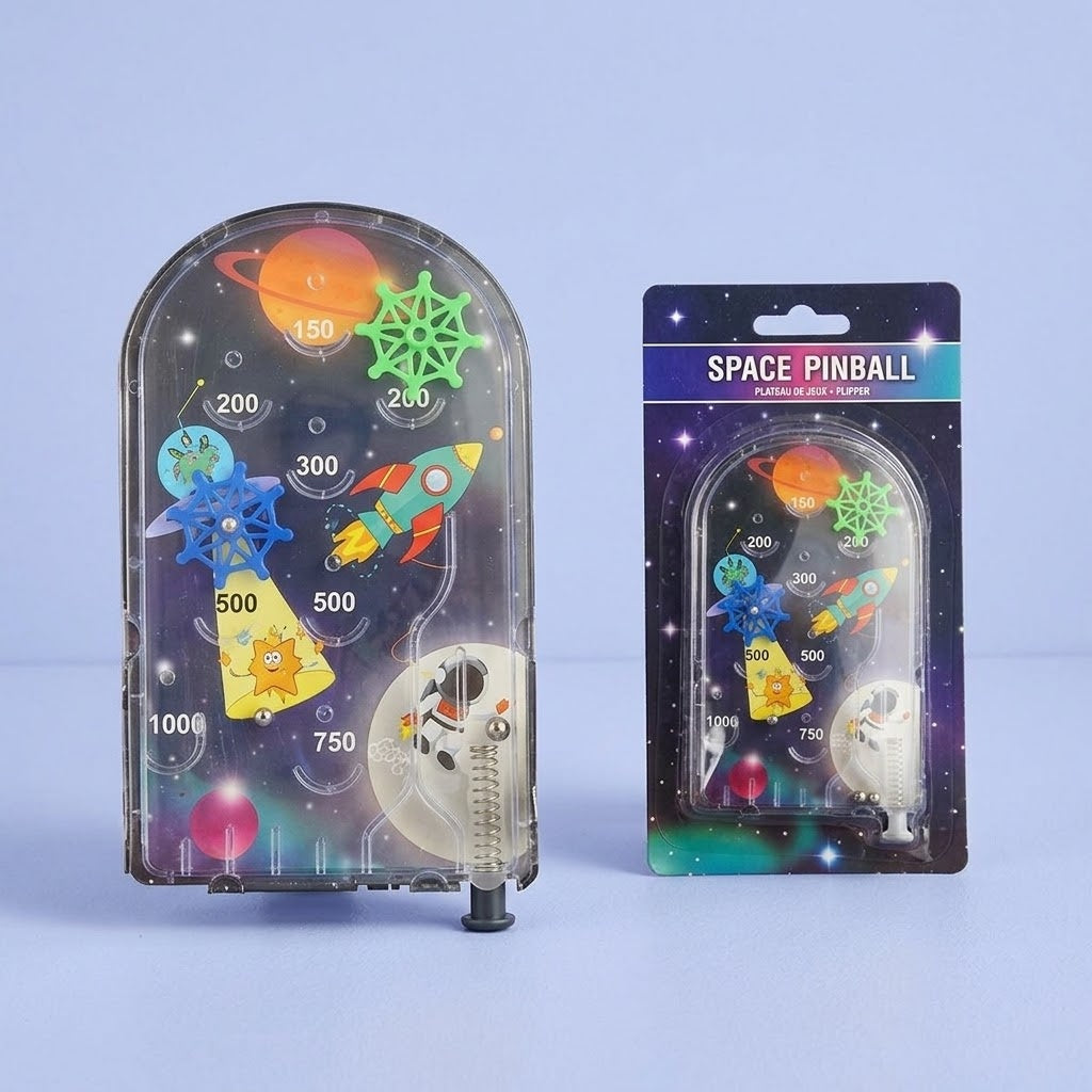 Space Pinball Game Handheld 7 x 12 cm - studio photo