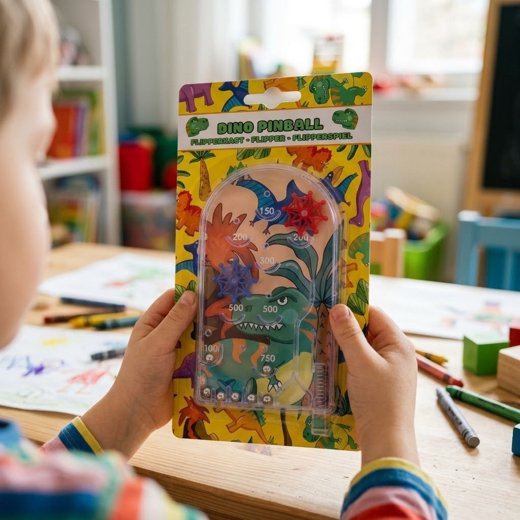Dinosaur Pinball Game Handheld 7 x 12 cm - lifestyle photo