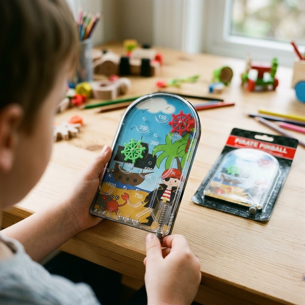 Pirate Pinball Game Handheld 7 x 12 cm - lifestyle photo