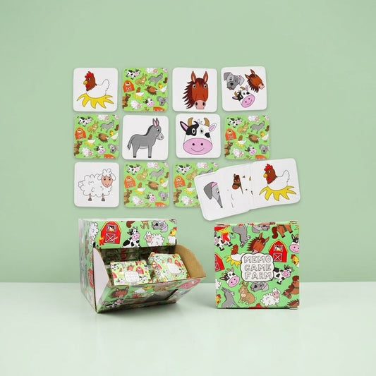 Farm Memory Game 28 Cards Mini Matching Pairs - studio photo