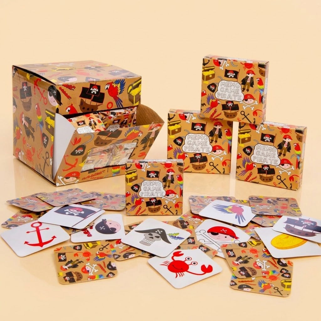 Pirate Memory Game 28 Cards Mini Matching Pairs - studio photo