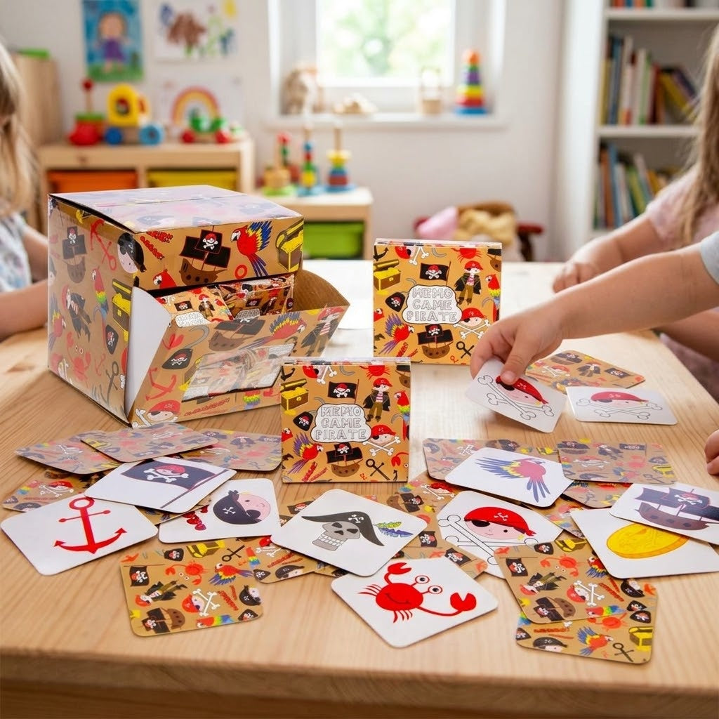 Pirate Memory Game 28 Cards Mini Matching Pairs - lifestyle photo