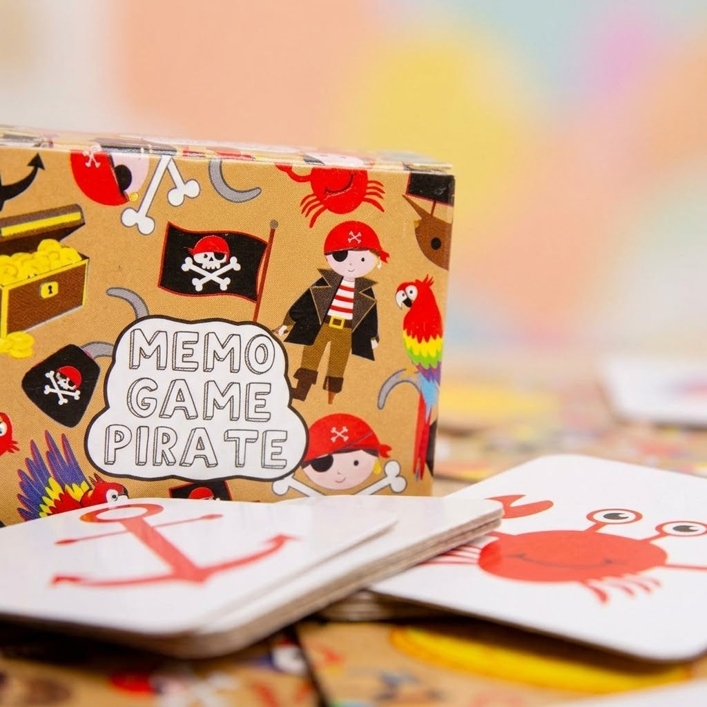 Pirate Memory Game 28 Cards Mini Matching Pairs - close-up