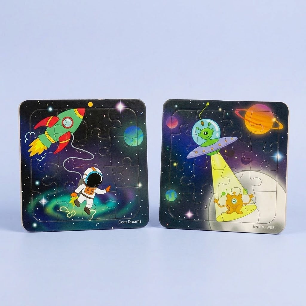 Space Jigsaw Puzzle 16 Pieces 13.5 x 13.5 cm - studio photo