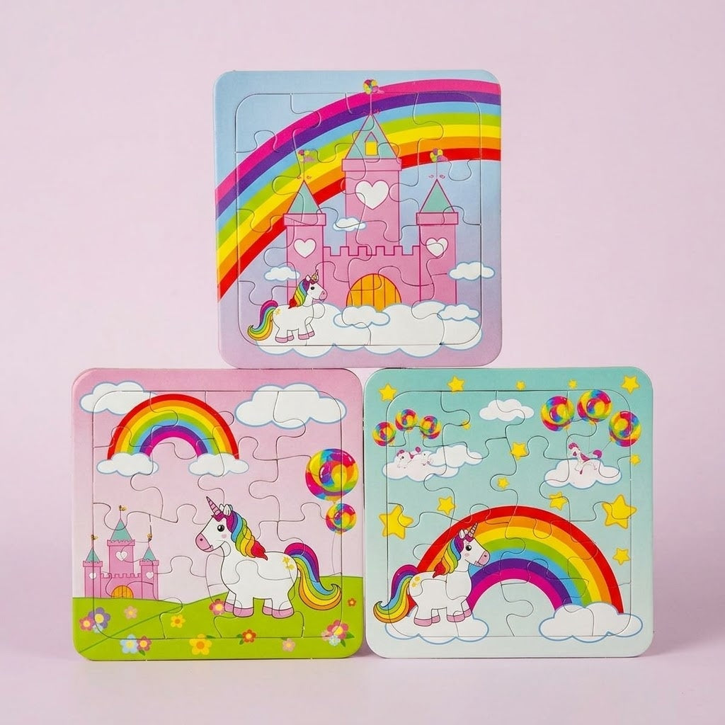 Unicorn Jigsaw Puzzle 16 Pieces 14 x 14 cm - studio photo