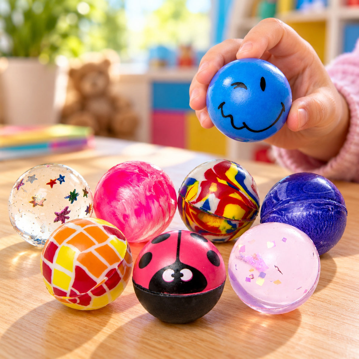 High Bounce Rubber Bouncy Ball 30 mm - lifestyle photo