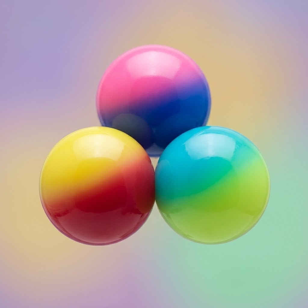 Freeze Bouncy Ball Mini Super Ball 25 mm - close-up