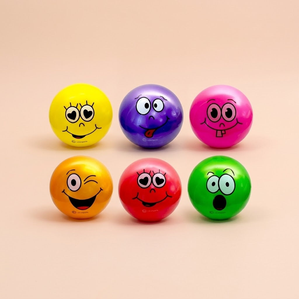 Smiley Face Kids Play Ball Outdoor Ball 23 cm - studio photo