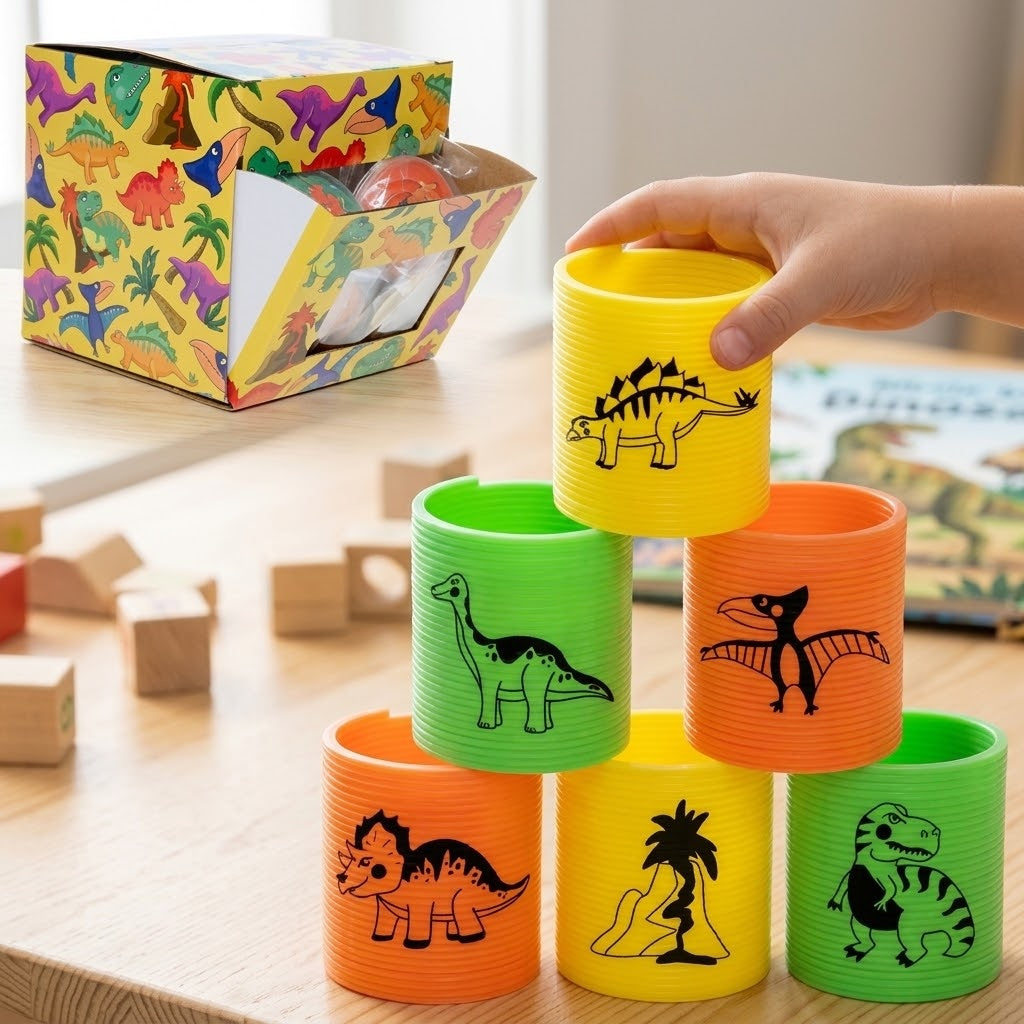Dinosaur Magic Spring Toy, Ø 3.5 cm - lifestyle photo